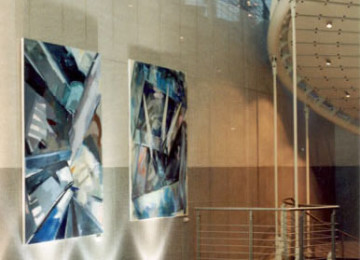 Ausstellung im Atrium der Investitionsbank Berlin, 2005 Exhibition in the atrium of the Investitionsbank Berlin, 2005